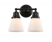 Innovations Lighting 623-2W-BK-G61 - Cone - 2 Light - 14 inch - Matte Black - Bath Vanity Light