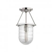 Hudson Valley 200-PN - 1 LIGHT SEMI FLUSH