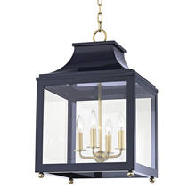 Mitzi by Hudson Valley Lighting H259704L-AGB/NVY - Leigh Lantern