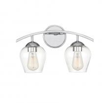 Savoy House Meridian M80031CH - 2-Light Bathroom Vanity Light in Chrome