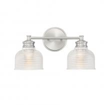 Savoy House Meridian M80034BN - 2-Light Bathroom Vanity Light in Brushed Nickel