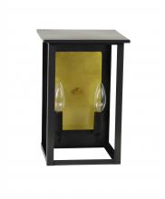 Northeast Lantern 8991R-AB-LT2-CLR-BR85 - Large Ashford With Rectangle Reflector Wall Mount Light