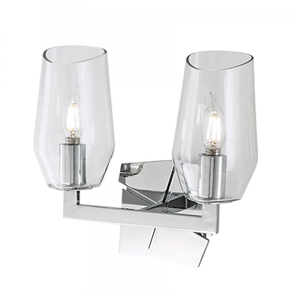 Gaia 11.5'' Wide 2-Light Vanity Light - Chrome