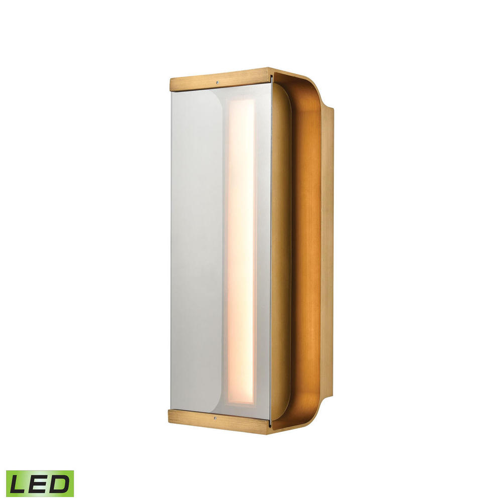 Forma Sconce in Antique Bronze with Clear Glass - Integrated LED