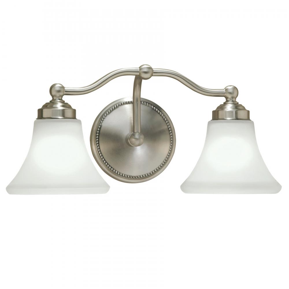 Soleil 17.5'' Wide 2-Light Vanity Light - Brushed Nickel