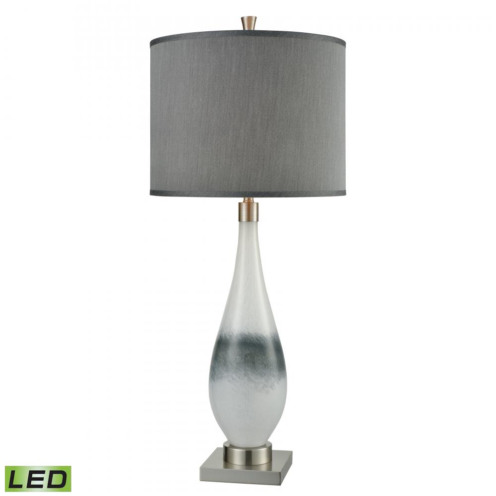 Vapor 38'' High 1-Light Table Lamp - Brushed Nickel - Includes LED Bulb