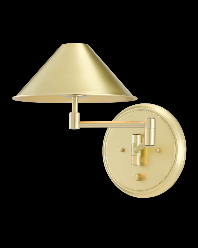 Seton Brass Swing-Arm Wall Sconce