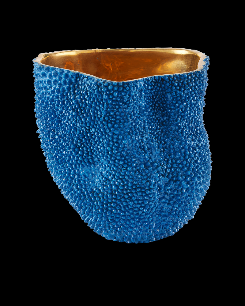 Jackfruit Medium Cobalt Blue Vase